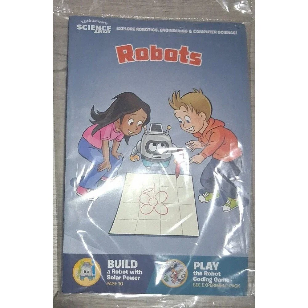Little Passports Science Jr lot 4 coral reefs, Robots, deep sea, optical ill kit
